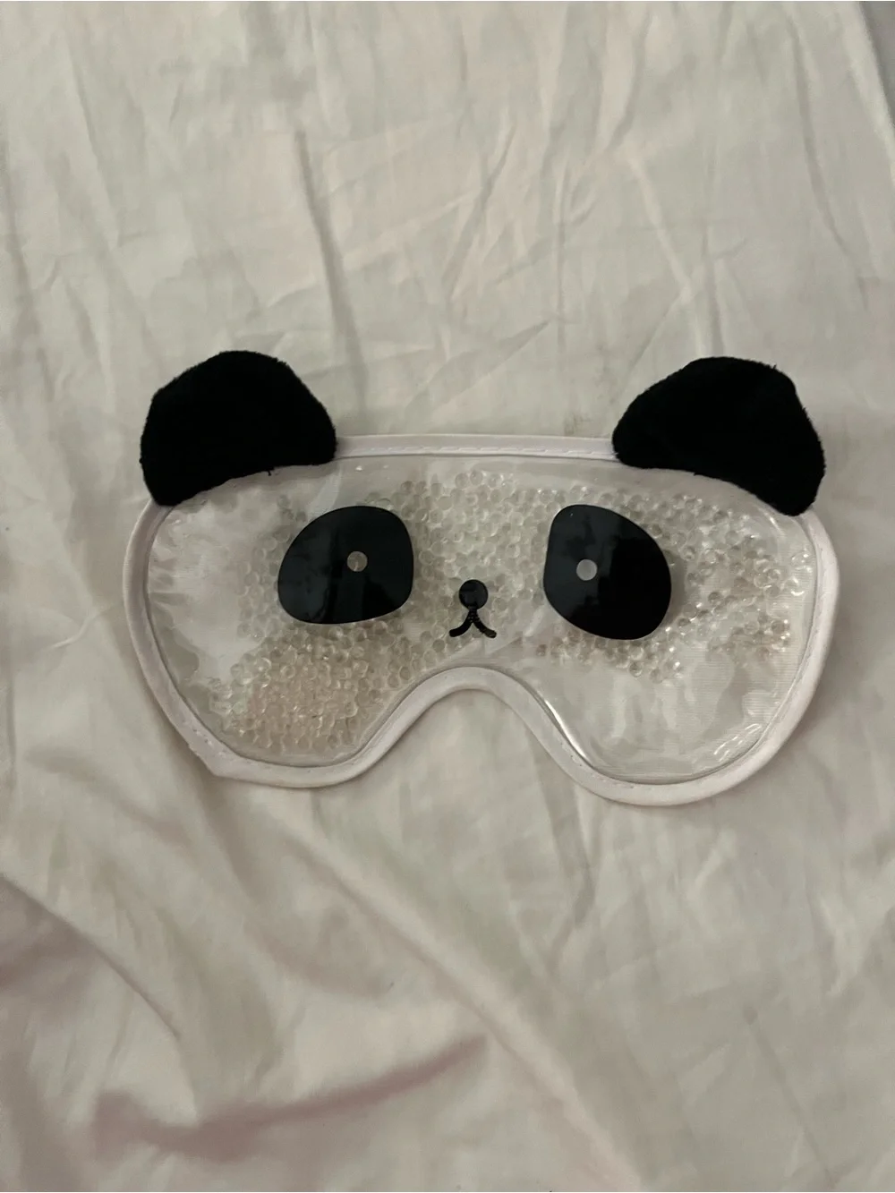 Kids Panda Gel Eye Mask - Black & White